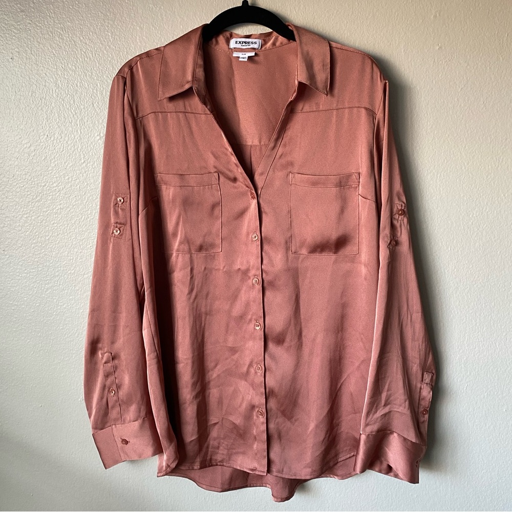 Pink Express button down
